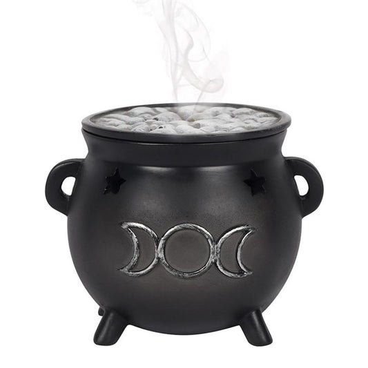 TRIPLE MOON CAULDRON INCENSE CONE HOLDER INCENSE HOLDERS from Eleanoras