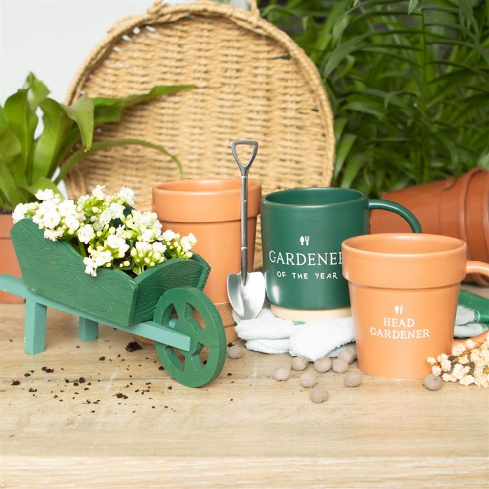 Eleanoras HEAD GARDENER PLANT POT MUG & SPOON Mugs