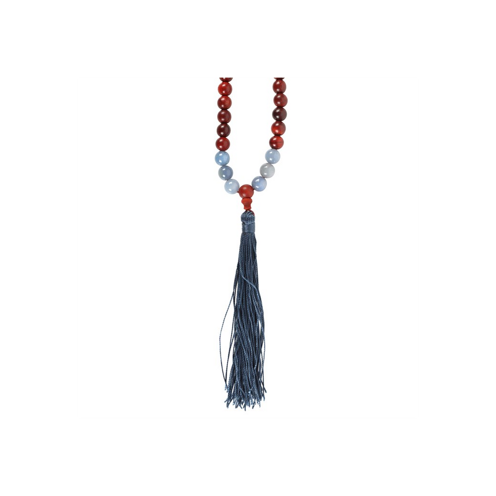 Eleanoras Communication Rosewood & Sodalite Mallah Necklace JEWELLERY