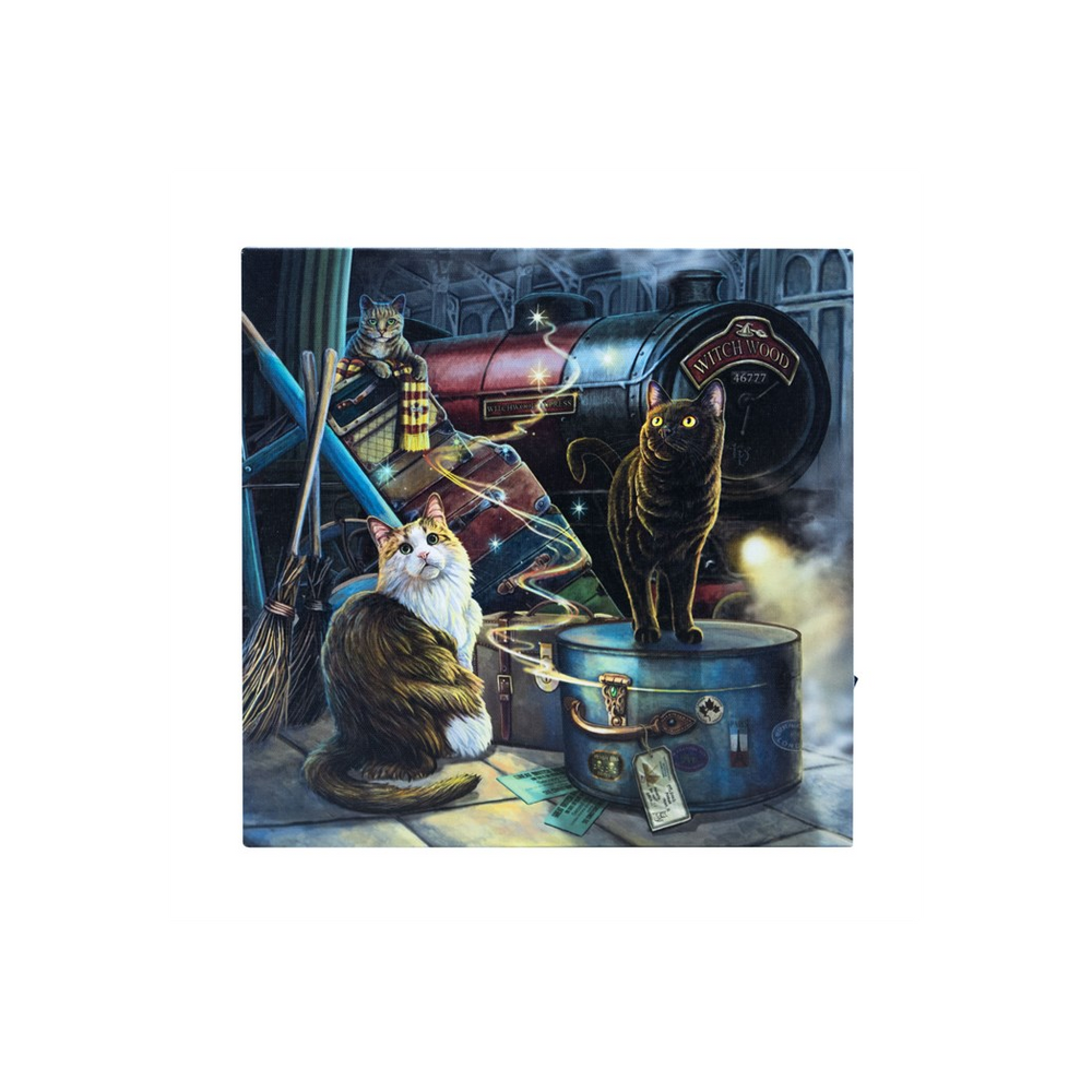 Eleanoras WITCHWOOD EXPRESS LIGHT UP CANVAS PLAQUE BY LISA PARKER Canvases