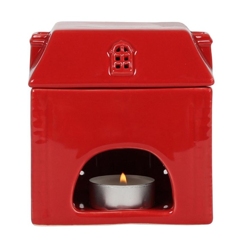 RED CERAMIC HOUSE OIL BURNER