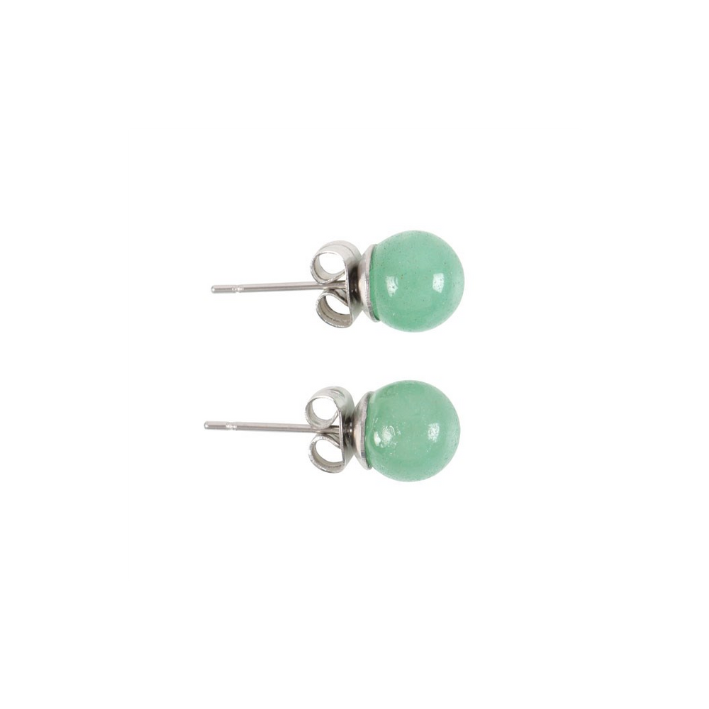 Eleanoras AVENTURINE SEMI PRECIOUS CRYSTAL EARRINGS Jewellery