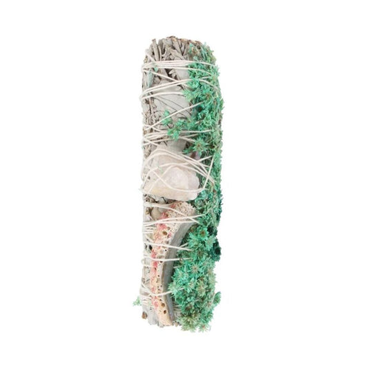 WHITE SAGE, ABALONE & QUARTZRITUAL WAND SMUDGE STICK  6in SMUDGE STICKS & BOWLS from Eleanoras