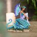 Eleanoras DRAGON PERCH FAIRY FIGURINE Figurines & Sculptures