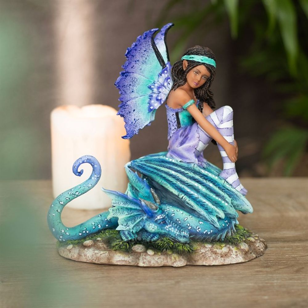 Eleanoras DRAGON PERCH FAIRY FIGURINE Figurines & Sculptures