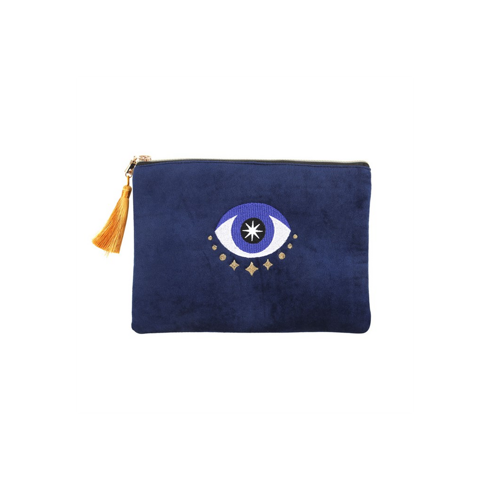 Eleanoras ALL SEEING EYE VELVET MAKE UP BAG Make Up / Wash Bags