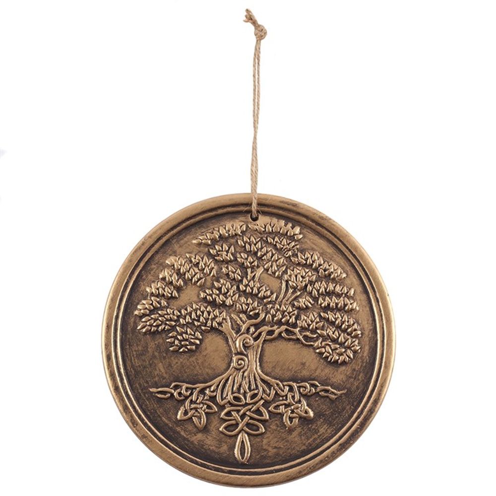 Eleanoras Bronze Terracotta Tree of Life Plaque by Lisa Parker 