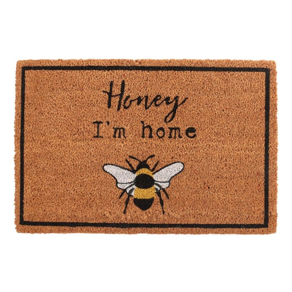 Eleanoras HONEY I'M HOME BEE NATURAL DOORMAT Doormats