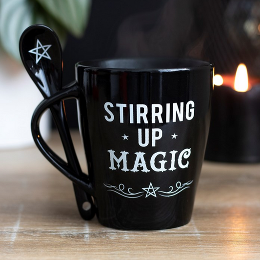 STIRRING UP MAGIC MUG & SPOON SET