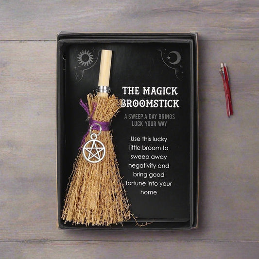 PENTAGRAM MINI MAGICK BROOMSTICK  from Eleanoras