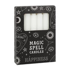 Eleanoras Set of 12 White 'Happiness' Spell Candles Spell Candles