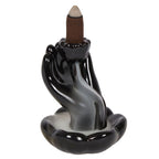 Eleanoras HAND & LOTUS FLOWER BACKFLOW INCENSE BURNER 