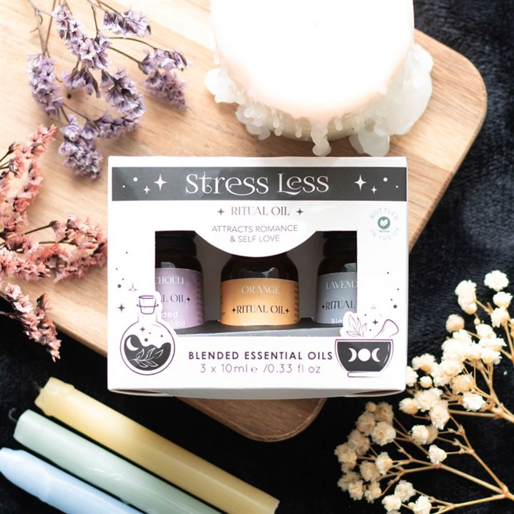 Eleanoras STRESS LESS SET OF 3 RITUAL BLENDED ESSENTIAL OILS Essential Oils