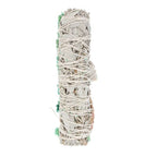 Eleanoras White Sage, Abalone & Quartz Ritual Wand Smudge Stick  6in Smudge Sticks