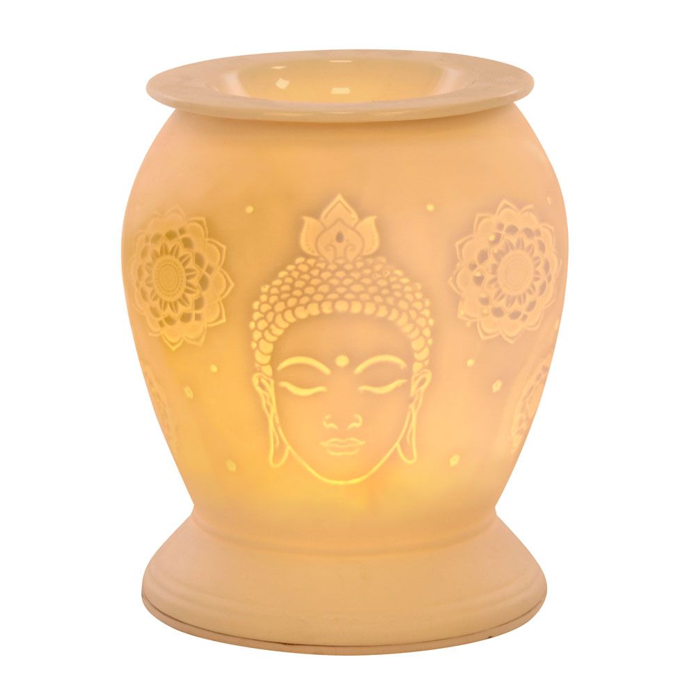 BUDDHA WHITE CERAMIC ELECTRIC OIL BURNER