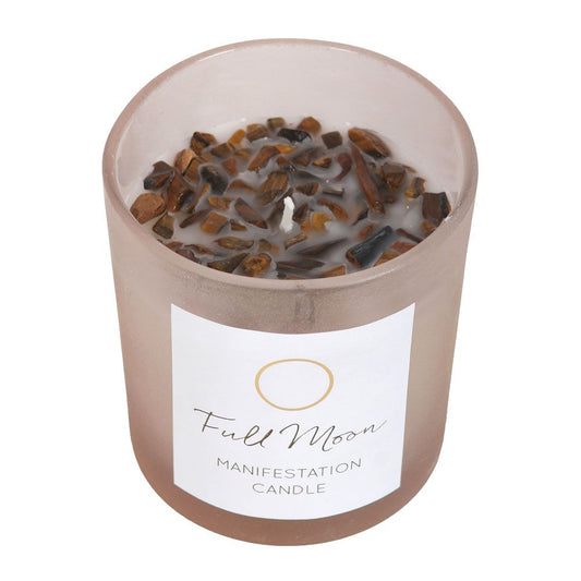 Eleanoras FULL MOON EUCALYPTUS MANIFESTATION CANDLE WITH TIGERS EYE Candles