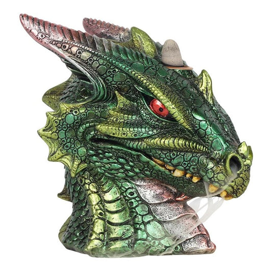 Large Green Dragon Head Backflow Incense Burner  from Eleanoras