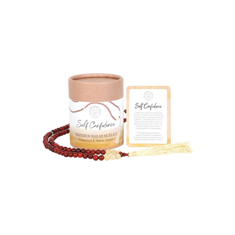 Eleanoras Self Confidence Rosewood & Yellow Jasper Mallah Necklace Necklaces