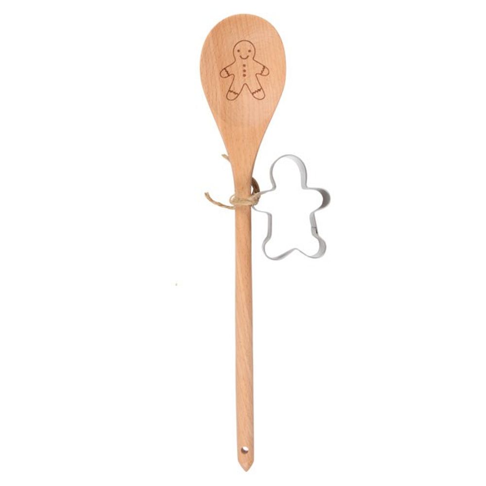 Eleanoras GINGERBREAD WOODEN SPOON BAKING SET BAKING UTENSILS