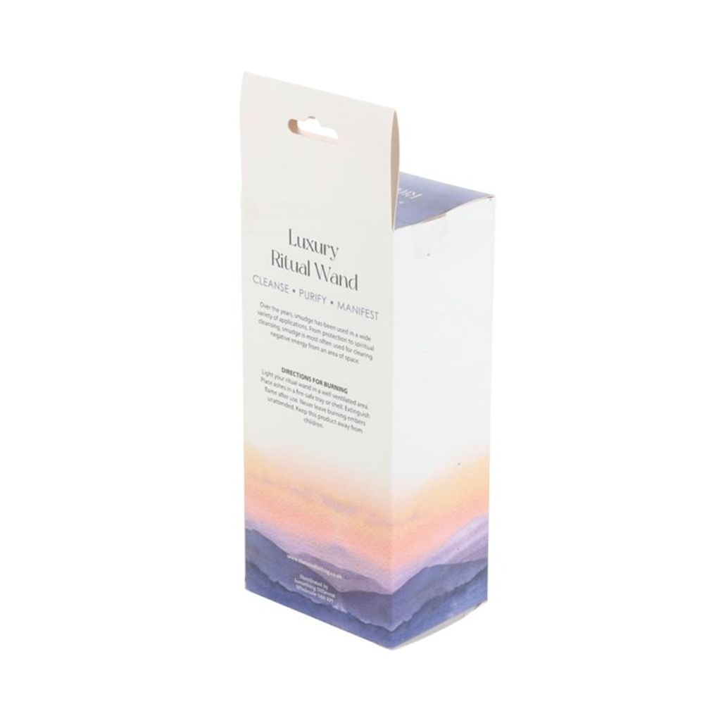 Eleanoras ROSEMARY, SAGE & ADVENTURINE RITUAL WAND SMUDGE STICK 6in SMUDGE STICKS & BOWLS