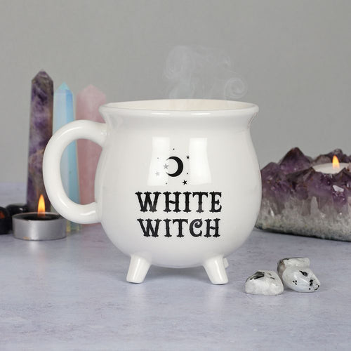 Eleanoras White Witch Cauldron Mug Mugs