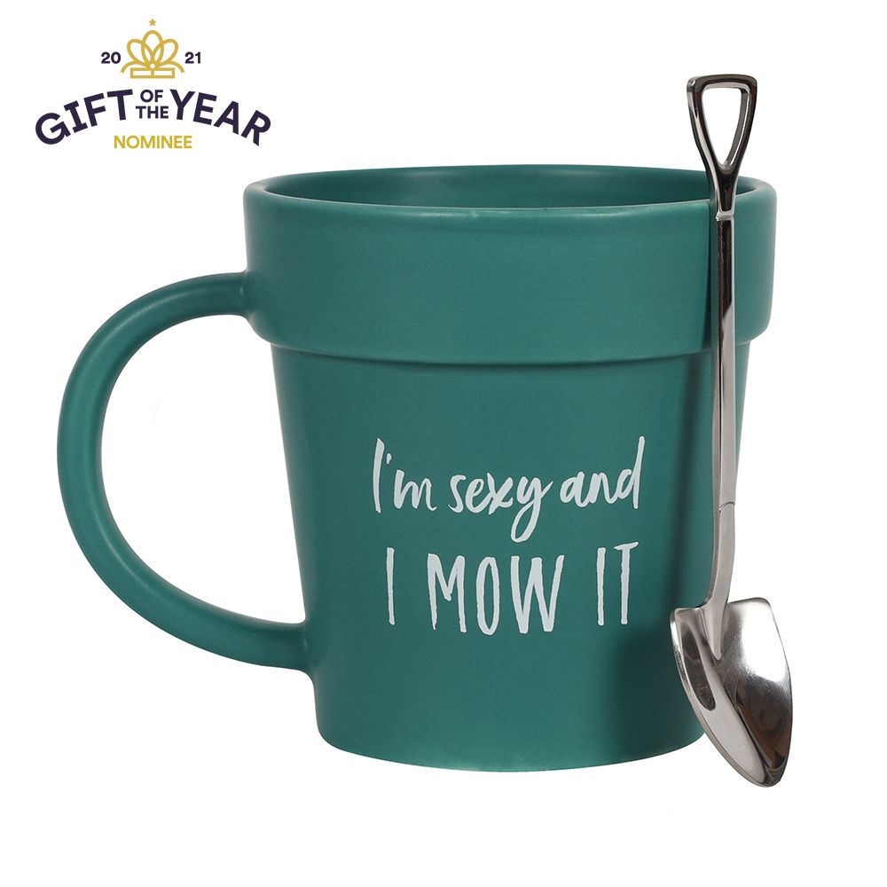 Eleanoras Sexy And I Mow It Mug & Shovel Spoon Mugs