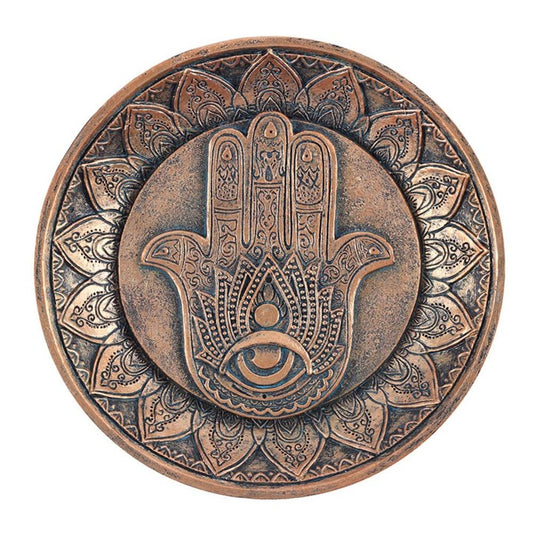 HAND OF HAMSA INCENSE HOLDER PLATE INCENSE HOLDERS from Eleanoras