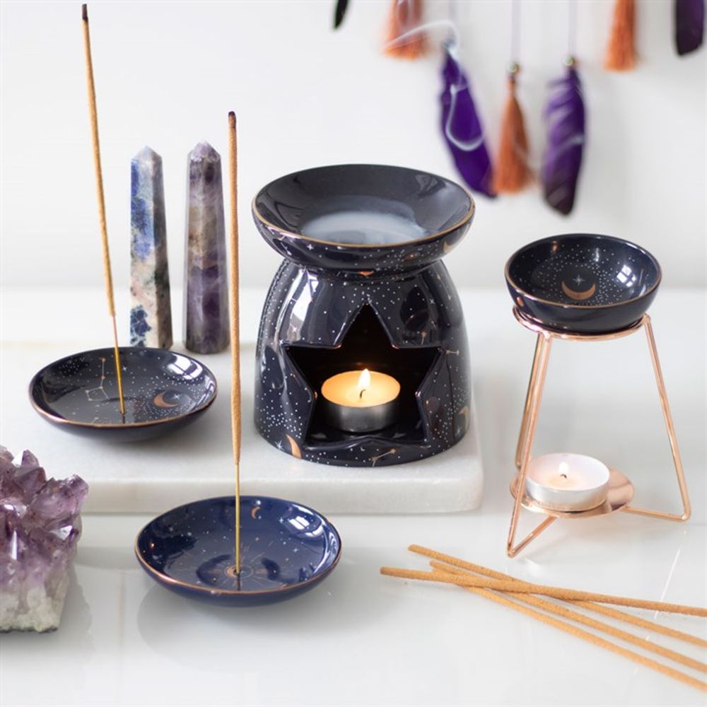 Eleanoras PURPLE STAR OIL BURNER ON METAL BASE Oil Burners