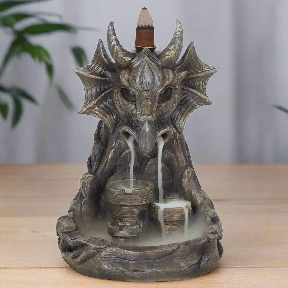 Eleanoras GREY DRAGON BACKFLOW INCENSE BURNER Backflow Burners
