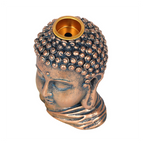 Eleanoras BRONZE BUDDHA HEAD BACKFLOW INCENSE BURNER Backflow Burners