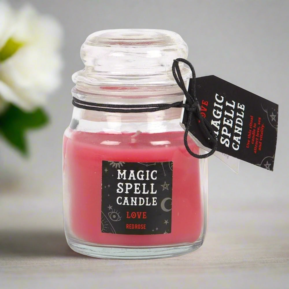 Eleanoras ROSE LOVE SPELL CANDLE JAR SPELL CANDLES