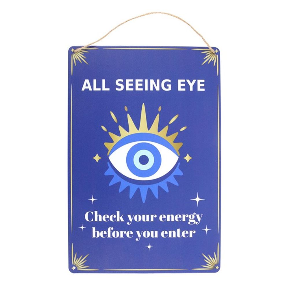 Eleanoras ALL SEEING EYE METAL HANGING SIGN Signs & Plaques