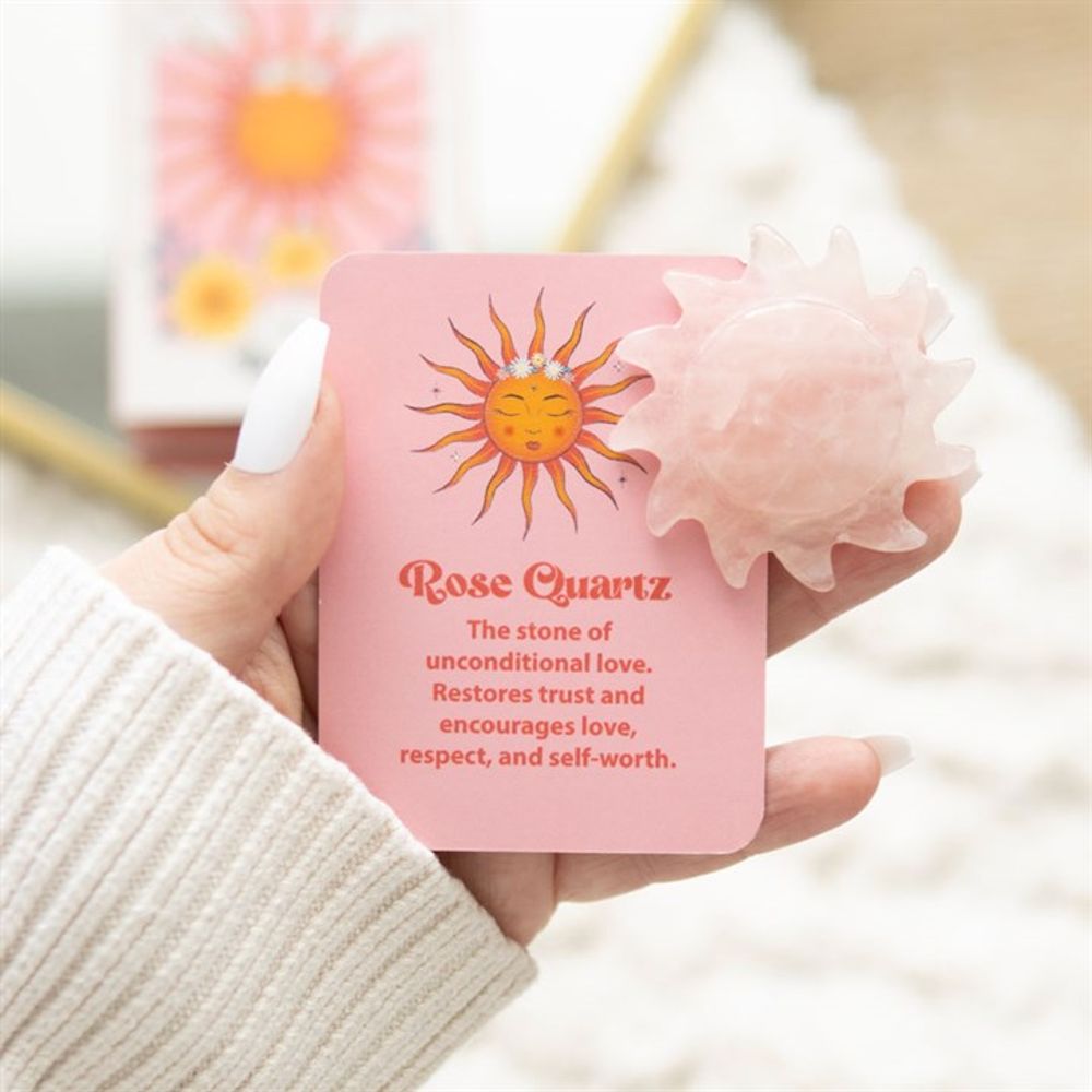 Eleanoras Rose Quartz Crystal Sun Stone Crystals