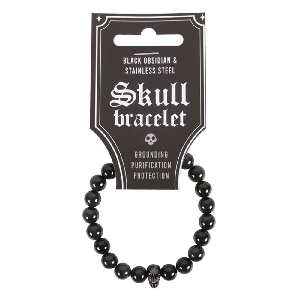 Eleanoras Black Obsidian Skull Bracelet Jewellery