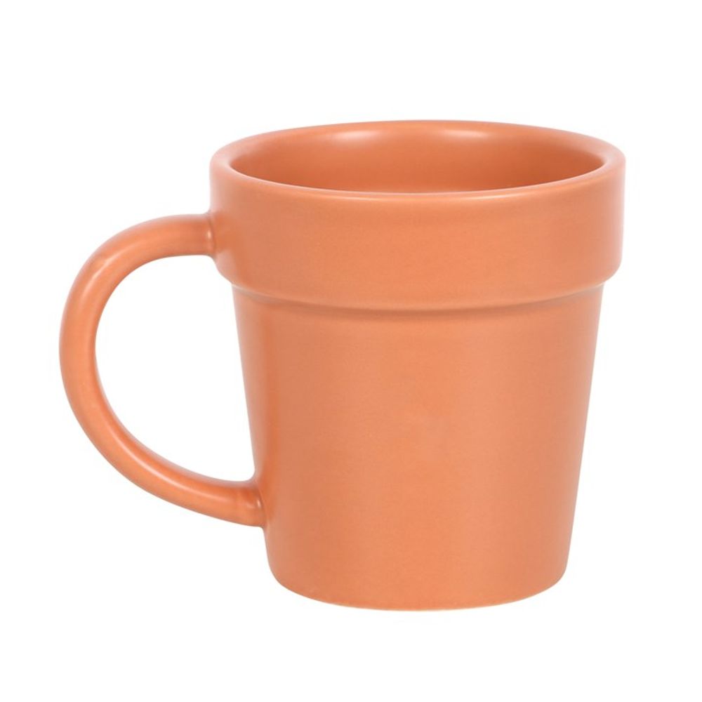 Eleanoras PLAIN PLANT POT MUG & SHOVEL SPOON Mugs