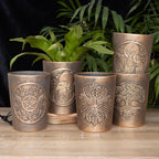 Eleanoras MOON GAZING HARE BRONZE TERRACOTTA PLANT POT Plant Pots