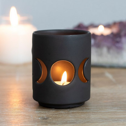 Eleanoras TRIPLE MOON SMALL CUT OUT TEALIGHT HOLDER Candle Holders