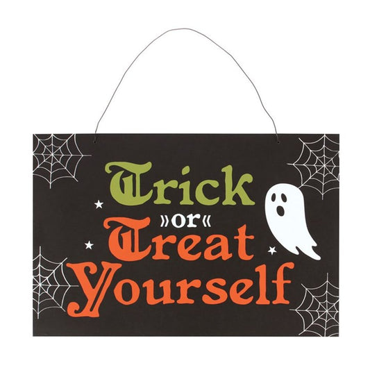 Eleanoras Trick or Treat Yourself Hanging Sign Signs & Plaques