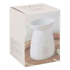 Eleanoras Buddha Face White Ceramic Oil Burner Oil Burners