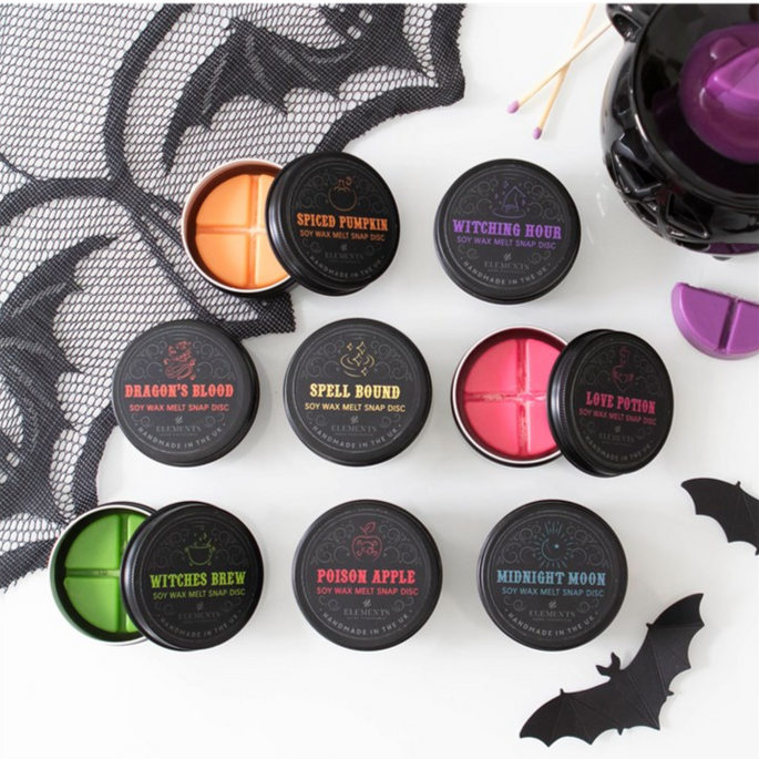 Eleanoras Set of 8 Gothic Wax Melt Snap Discs 