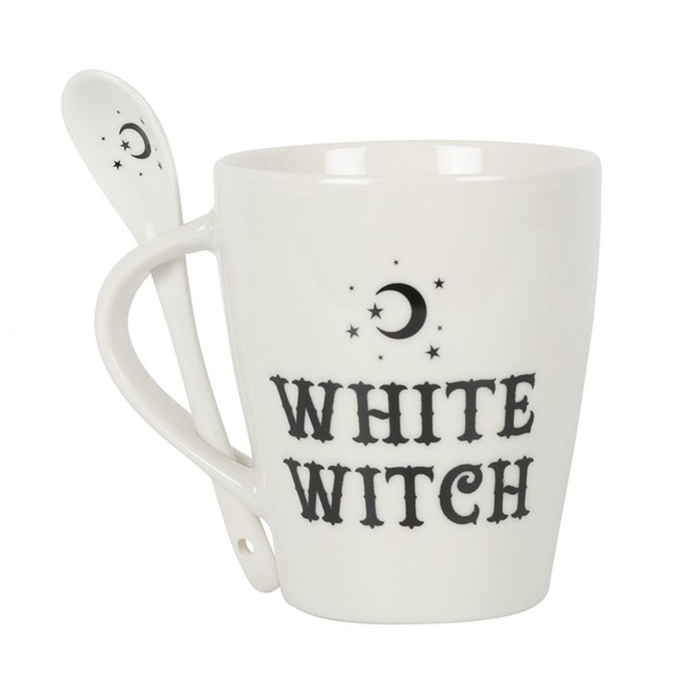 Eleanoras WHITE WITCH MUG & SPOON SET Mugs