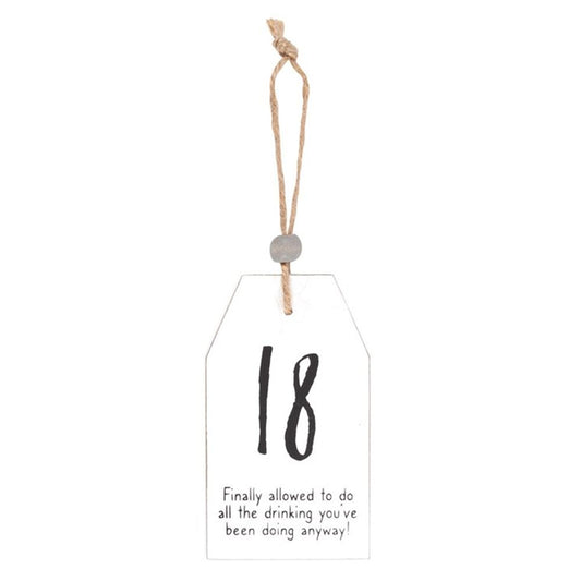 Eleanoras MILESTONE BIRTHDAY 18 HANGING SIGN SIGNS & PLAQUES