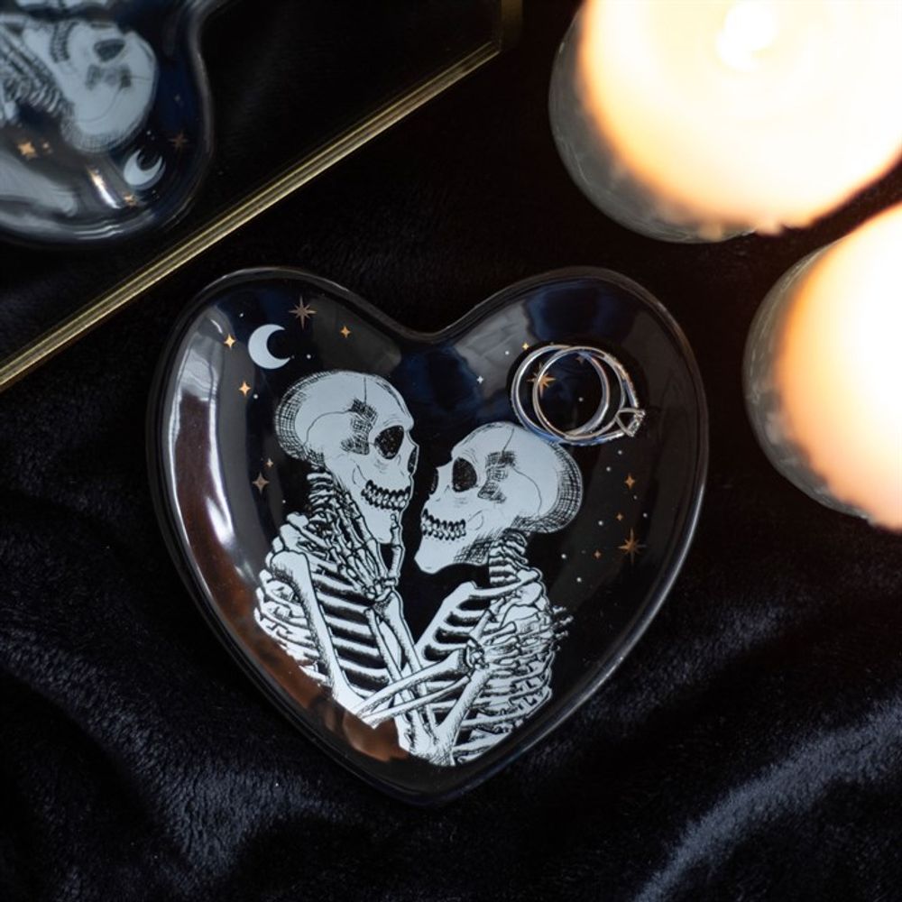 Eleanoras Skeleton Couple Heart Trinket Dish Trinket Dishes