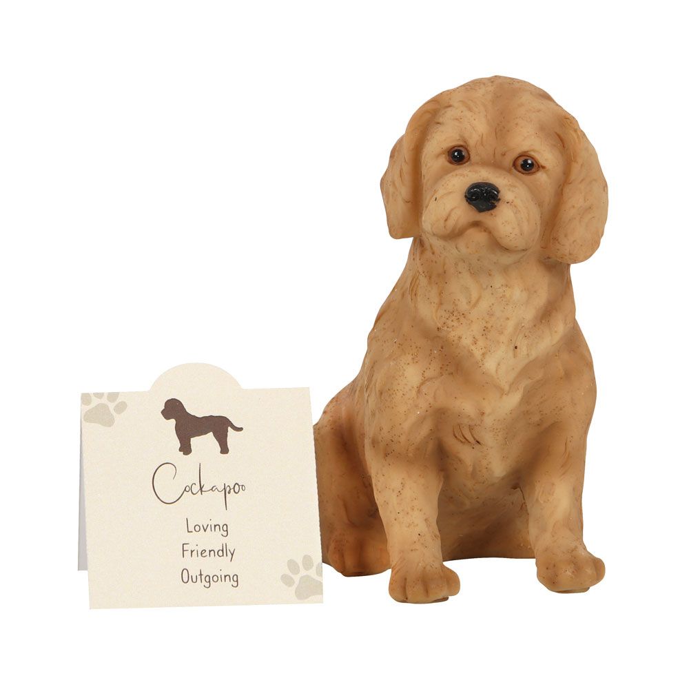 Eleanoras Cockapoo Resin Dog Ornament Figurines & Sculptures