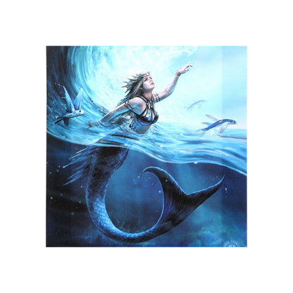 Eleanoras WATER ELEMENT SORCERESS CANVAS PLAQUE BY ANNE STOKES Canvases