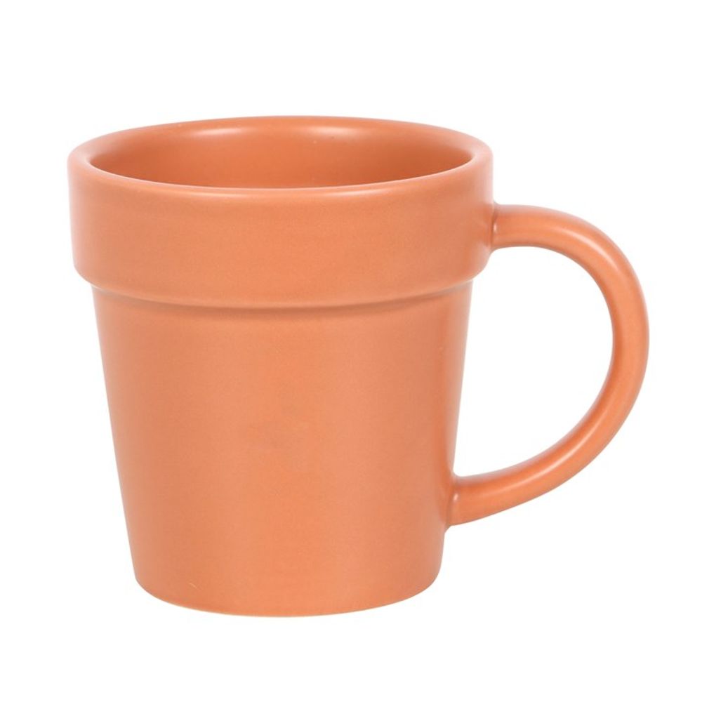 Eleanoras PLAIN PLANT POT MUG & SHOVEL SPOON Mugs
