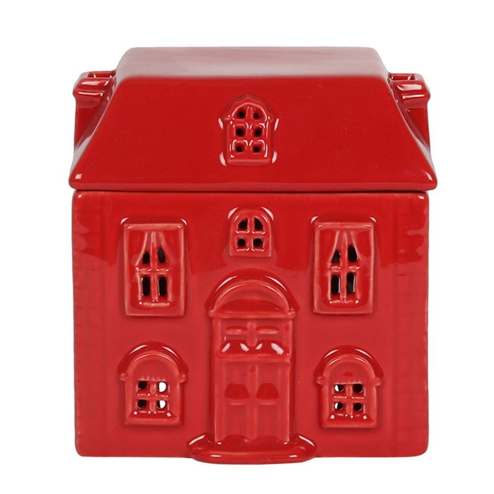 RED CERAMIC HOUSE OIL BURNER