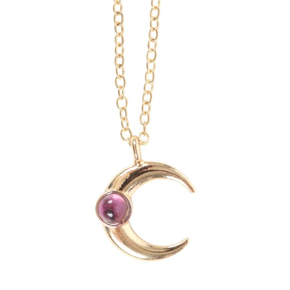 Eleanoras THE MOON CELESTIAL AMETHYST NECKLACE CARD Jewellery