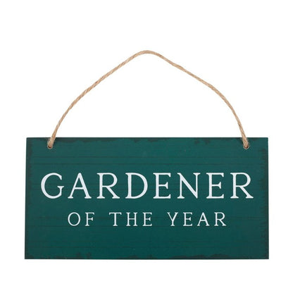 GARDENER OF THE YEAR HANGING SIGN