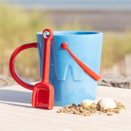 Eleanoras BUCKET SHAPED MUG WITH SHOVEL SPOON MUGS